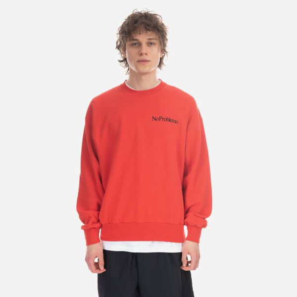 Aries Мъжки суичър Aries Mini Problemo Sweatshirt AR20009 ЧЕРВЕН
