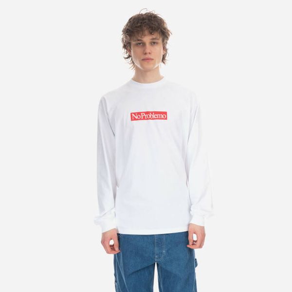 Aries Тениска Aries Problemo Supremo Тениска с дълъг ръкав AR60023 БЯЛА