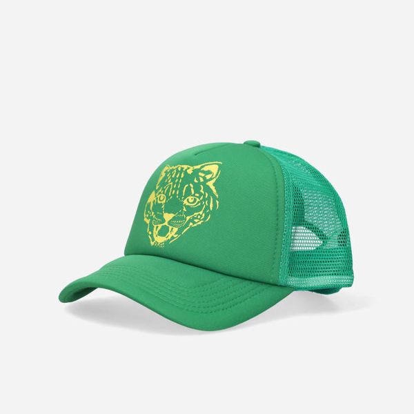 Billionaire Boys Club Billionaire Boys Club Leopard Trucker Cap B22344 GREEN