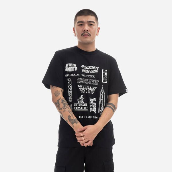Billionaire Boys Club Мъжка тениска Billionaire Boys Club Signage T-Shirt B23133 ЧЕРЕН