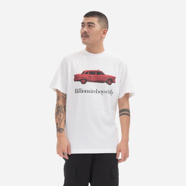 Billionaire Boys Club Мъжка тениска Billionaire Boys Club Taxi T-Shirt B23135 БЯЛА