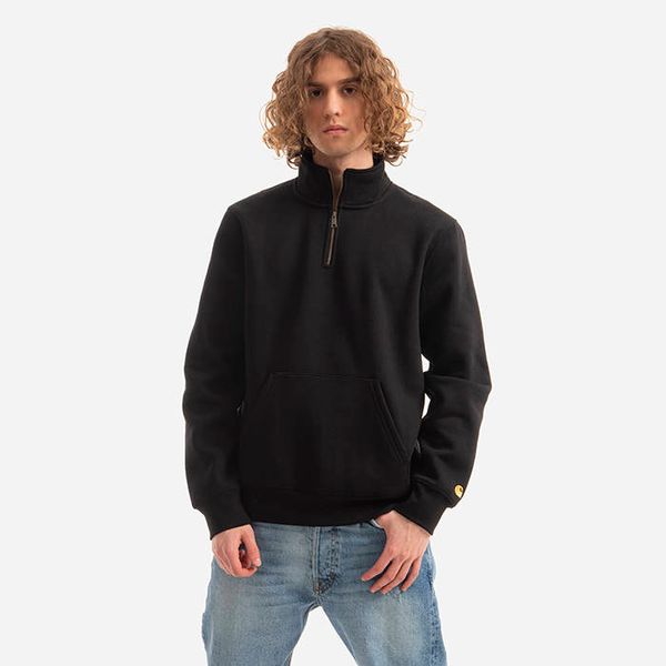 Carhartt WIP Carhartt WIP Chase Neck Zip I027038 BLACK/GOLD