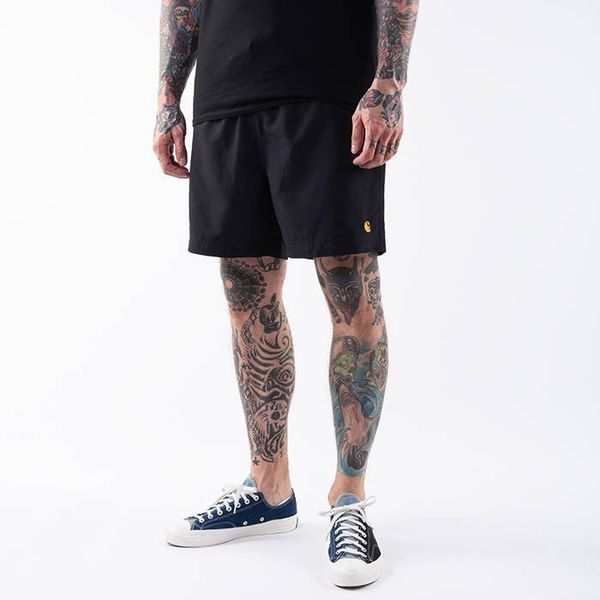 Carhartt WIP Carhartt Wip Chase Swim Trunks I026235 BLACK/GOLD
