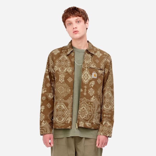 Carhartt WIP Carhartt WIP Detroit Jacket I030763 VERSE PRINT/HAMILTON BROWN