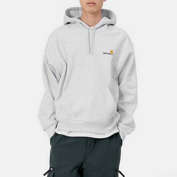 Carhartt WIP Carhartt WIP Hooded American Script Sweat I028279 ASH HEATHER