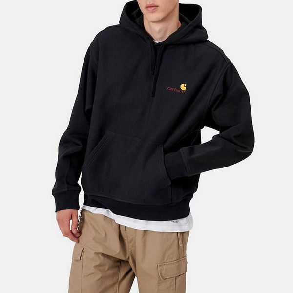 Carhartt WIP Carhartt WIP Hooded American Script Sweat I028279 BLACK
