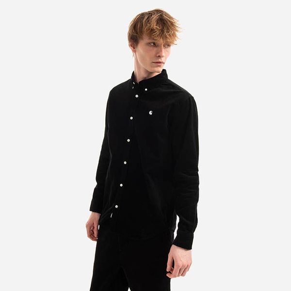 Carhartt WIP Carhartt WIP L/S Madison Fine Cord I030580 BLACK/WHITE