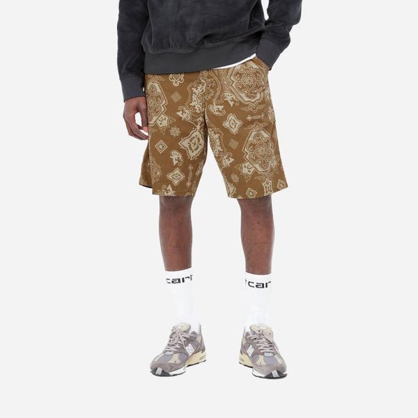 Carhartt WIP Carhartt WIP Single Knee Short I030767 VERSE PRINT/HAMILTON BROWN