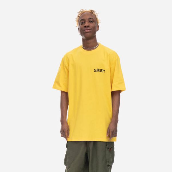 Carhartt WIP Carhartt WIP S/S University Script T-Shirt I028991 BUTTERCUP/BLACK
