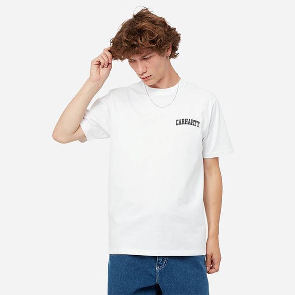 Carhartt WIP Carhartt WIP S/S University Script T-Shirt I028991 WHITE/BLACK