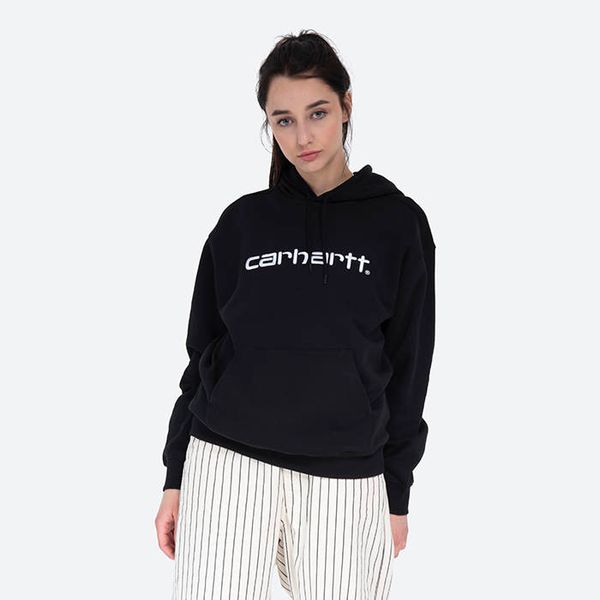 Carhartt WIP Carhartt WIP W' Hooded Sweatshirt I027476 BLACK/WHITE