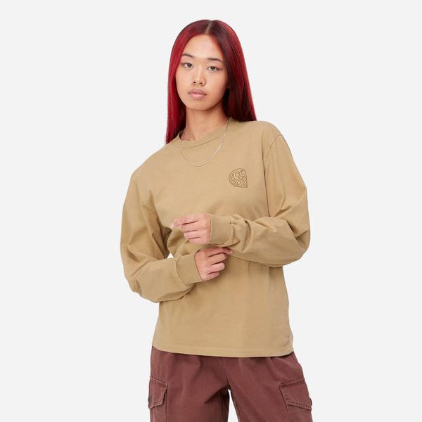 Carhartt WIP Carhartt WIP W' Longsleeve Verse C T-Shirt I030661 DUSTY H BROWN/HAMILTON BROWN