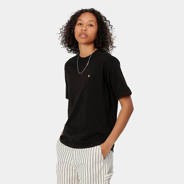 Carhartt WIP Carhartt WIP W' S/S Chase T-Shirt I029072 BLACK/GOLD