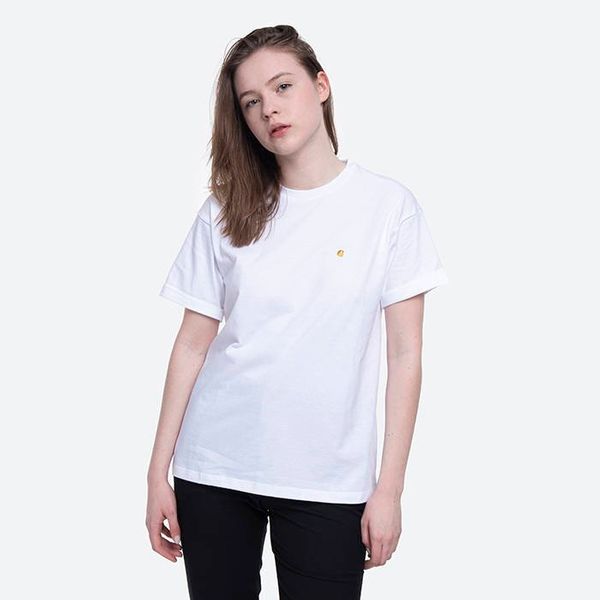 Carhartt WIP Carhartt WIP W' S/S Chase T-Shirt I029072 WHITE/GOLD