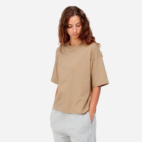 Carhartt WIP Carhartt WIP W' S/S Chester T-Shirt I030656 DUSTY H BROWN