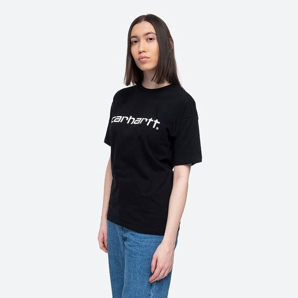 Carhartt WIP Carhartt WIP W' S/S Script T-Shirt I029076 BLACK/WHITE