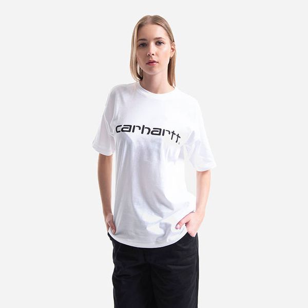 Carhartt WIP Carhartt WIP W' S/S Script T-Shirt I029076 WHITE/BLACK