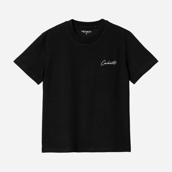 Carhartt WIP Дамска тениска Carhartt WIP W' S/S Tapoka T-Shirt I031617 ЧЕРНО/БЯЛО