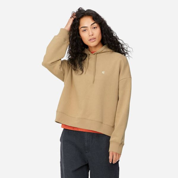 Carhartt WIP Дамски суитшърт Carhartt WIP W' Суичър с качулка Chester I030967 DUSTY H КАФЯВ