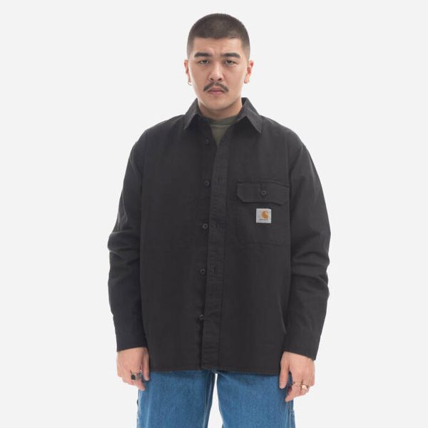 Carhartt WIP Мъжка риза Carhartt WIP Риза Reno Jac I031447 ЧЕРНА