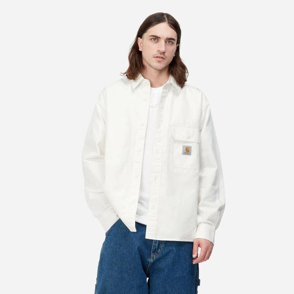 Carhartt WIP Мъжка риза Carhartt WIP Риза Reno Jac I031447 OFF WHITE