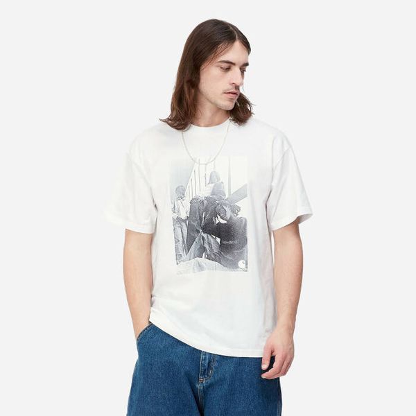 Carhartt WIP Мъжка тениска Carhartt WIP S/S Archive Girls T-Shirt I031772 БЯЛА