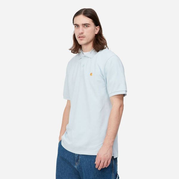 Carhartt WIP Мъжка тениска Carhartt WIP S/S Chase Pique Polo I023807 ICARUS/GOLD