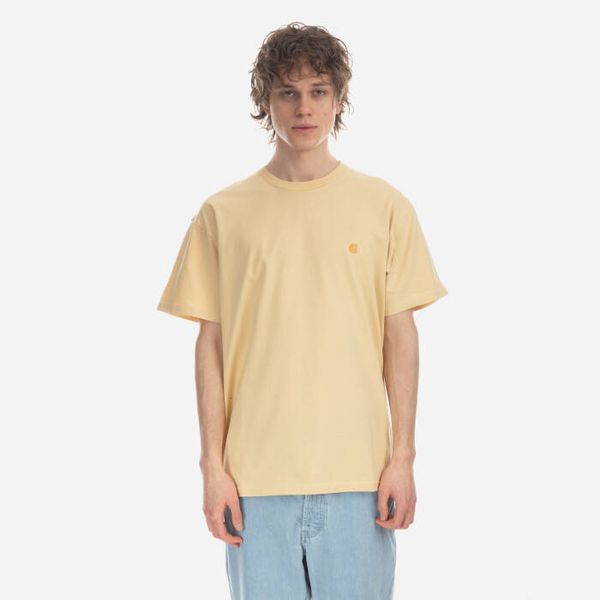 Carhartt WIP Мъжка тениска Carhartt WIP S/S Chase T-Shirt I026391 CITRON/GOLD