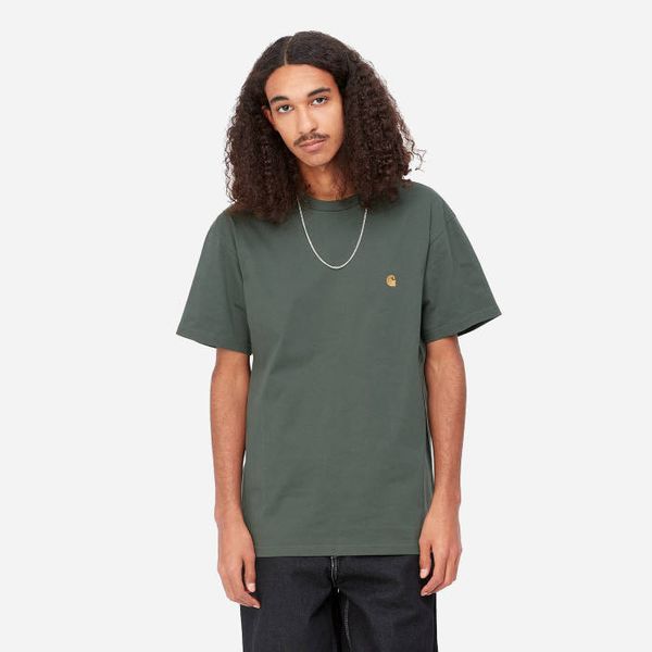 Carhartt WIP Мъжка тениска Carhartt WIP S/S Chase T-Shirt I026391 JURA/GOLD