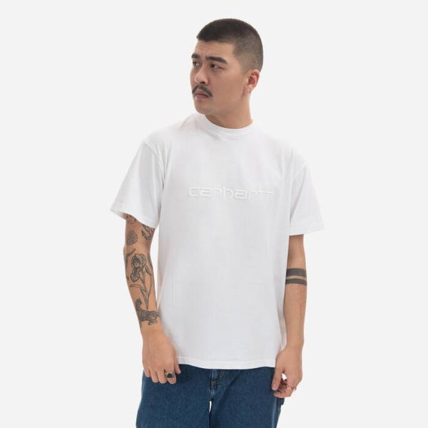 Carhartt WIP Мъжка тениска Carhartt WIP S/S Duster T-Shirt I030110 БЯЛА