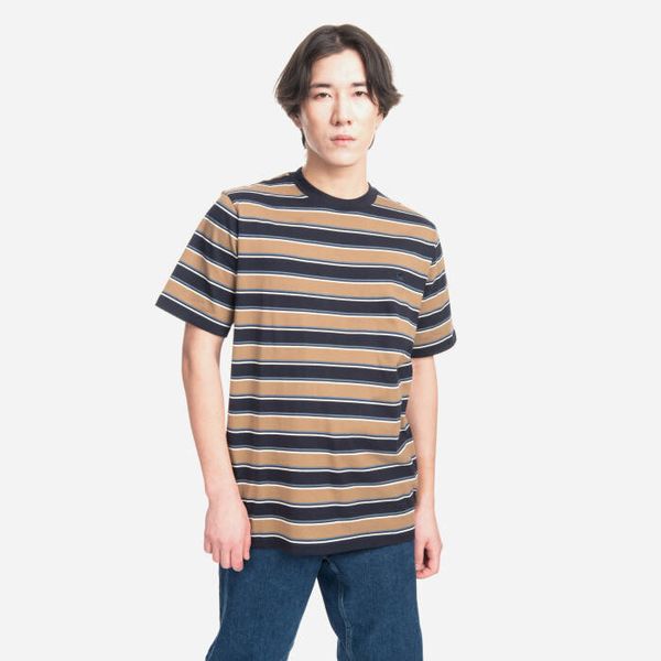 Carhartt WIP Мъжка тениска Carhartt WIP S/S Leone T-Shirt I031386 LEONE STRIPE/BUFFALO