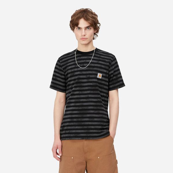 Carhartt WIP Мъжка тениска Carhartt WIP S/S Scotty Chromo Pocket TS I031381 SCOTTY STRIPE/BLACK CHROMO