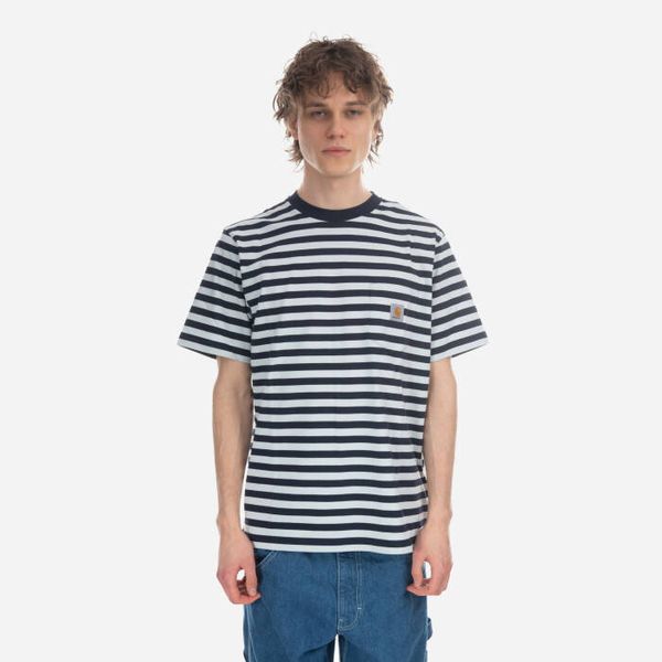 Carhartt WIP Мъжка тениска Carhartt WIP S/S Scotty Pocket T-Shirt I027732 ATOM BLUE/ICARUS