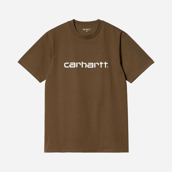 Carhartt WIP Мъжка тениска Carhartt WIP S/S Script T-Shirt I031047 TAMARIND/WHITE