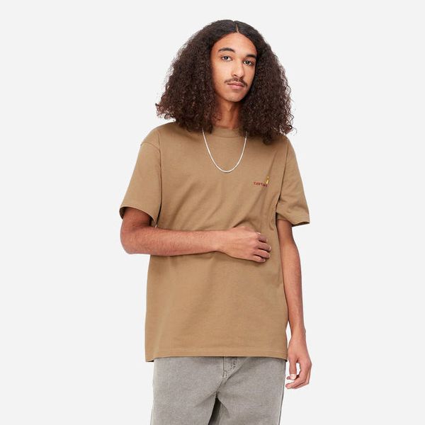 Carhartt WIP Мъжка тениска Carhartt WIP S/S тениска American Script I029956 BUFFALO