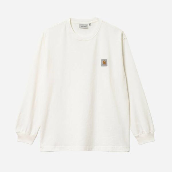 Carhartt WIP Мъжка тениска Carhartt WIP Тениска Nelson с дълги ръкави I029948 WAX