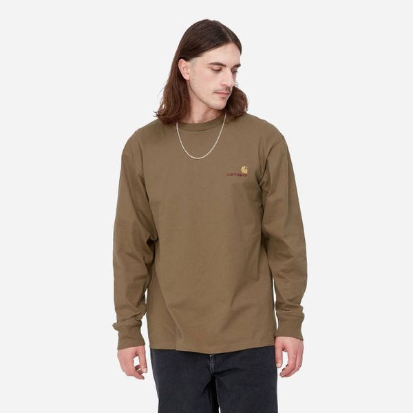Carhartt WIP Мъжка тениска Carhartt WIP Тениска с дълъг ръкав American Script I029955 BUFFALO