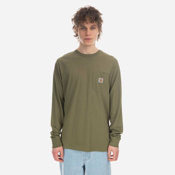 Carhartt WIP Мъжка тениска Carhartt WIP Тениска с джоб с дълъг ръкав I030437 KIWI