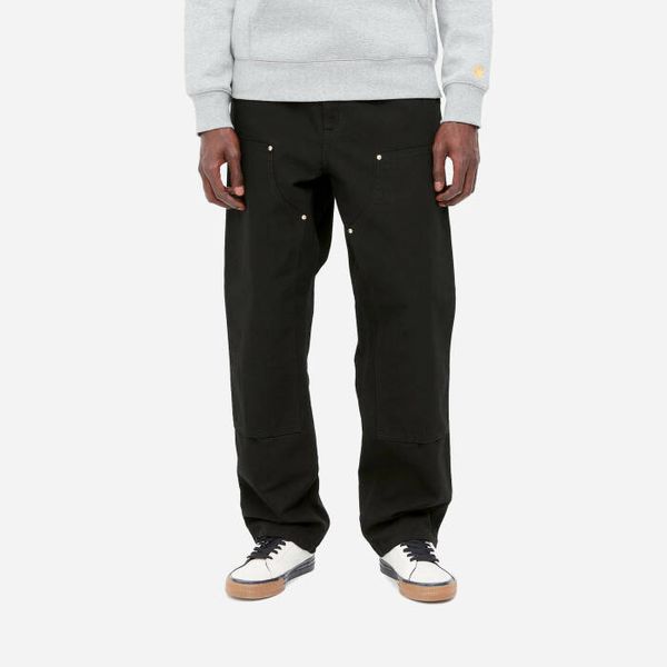 Carhartt WIP Мъжки панталон Carhartt WIP Панталон с двойно коляно I031501 ЧЕРЕН