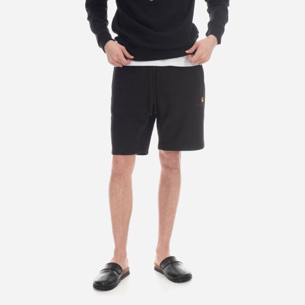 Carhartt WIP Мъжки шорти Carhartt WIP American Script Sweat I031685 ЧЕРЕН