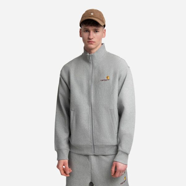 Carhartt WIP Мъжки суичър Carhartt WIP American Script Jacket I031686 GREY HEATHER