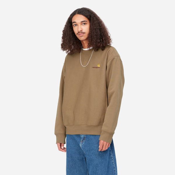 Carhartt WIP Мъжки суичър Carhartt WIP American Script Sweat I025475 BUFFALO