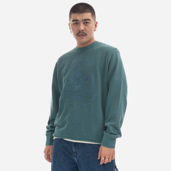 Carhartt WIP Мъжки суичър Carhartt WIP Bayou Sweat I031818 BOTANIC
