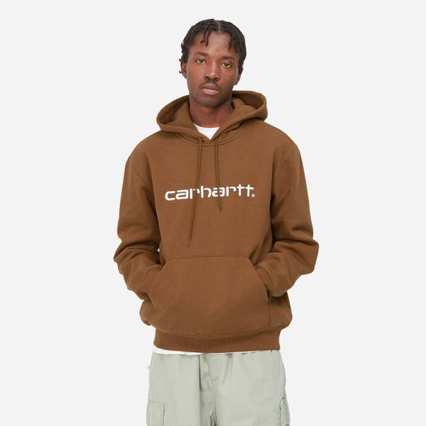 Carhartt WIP Мъжки суичър Carhartt WIP Carhartt Sweat с качулка I030230 TAMARIND/WHITE