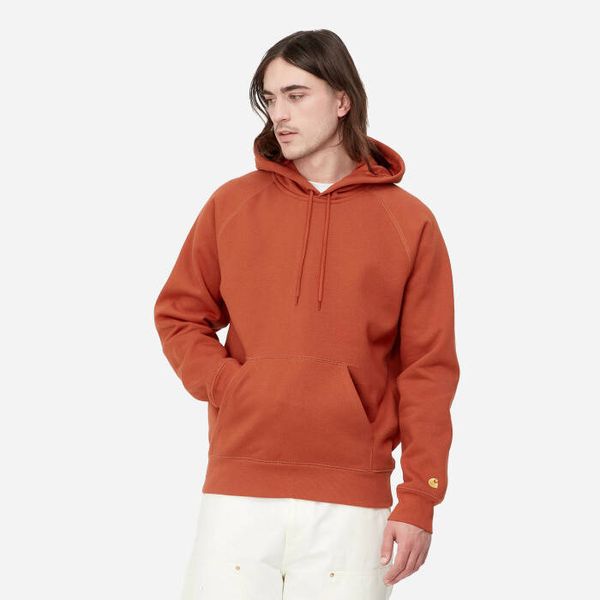 Carhartt WIP Мъжки суитшърт Carhartt WIP Chase Sweat с качулка I026384 PHOENIX/GOLD
