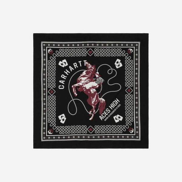 Carhartt WIP Шал Carhartt WIP Big Buck Bandana I031823 ЧЕРЕН