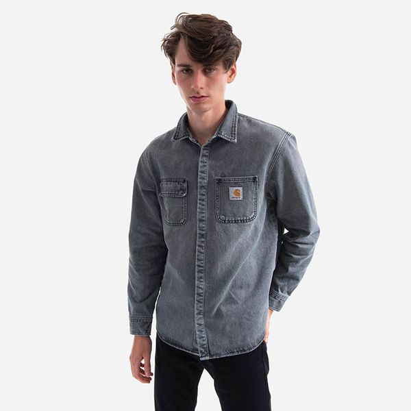 Carhartt WIP Яке Carhartt WIP Salwack риза Jac I029212 черна светлина