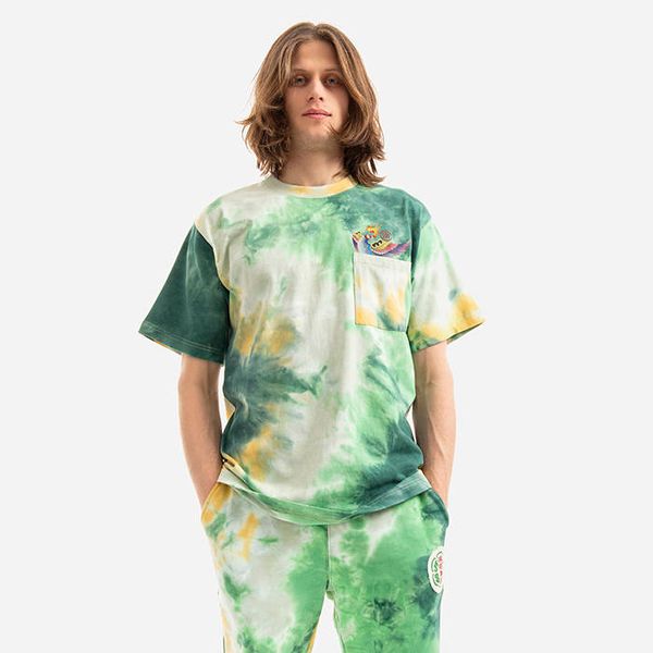 CLOT Clot Apparel Phoenix Tie Dye Pocket SS Tee CLTES10008-GREEN