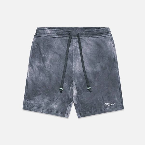 CLOTTEE Clottee Script Tie Dye Sweatshorts CTSR5006-BLACK