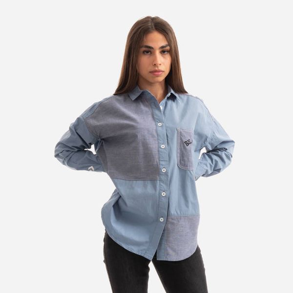 Converse Converse Colorblocked Button Down Shirt 10022971-A02